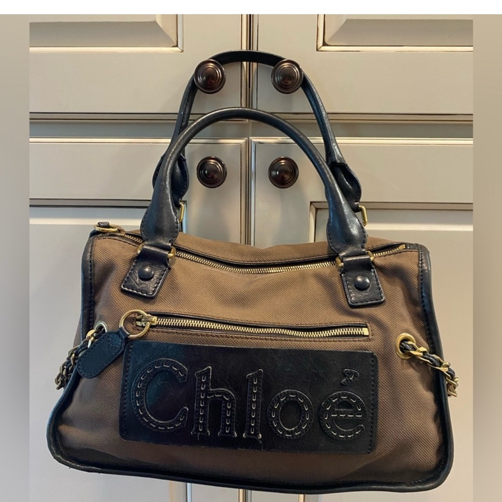 Chloe Brown and Black Women's Bag